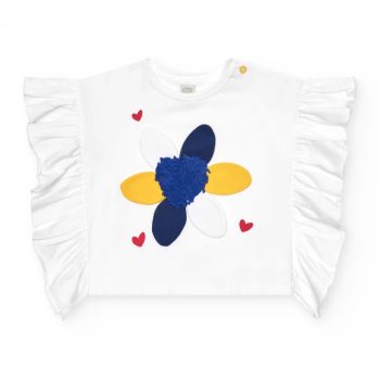 T-SHIRT M/C B.CA FIORE BLU - TUC TUC