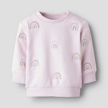 FELPA ARCOBALENO LILLA  - NAME IT