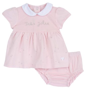 ABITO M/C ROSA CON STAMPA STRASS - CHICCO