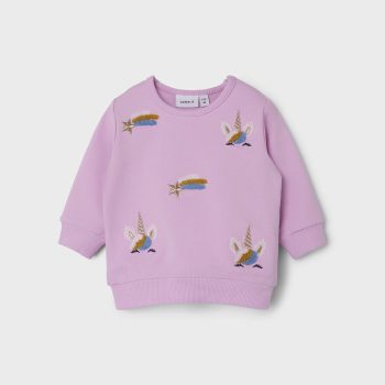 FELPA ROSA CON UNICORNI - NAME IT