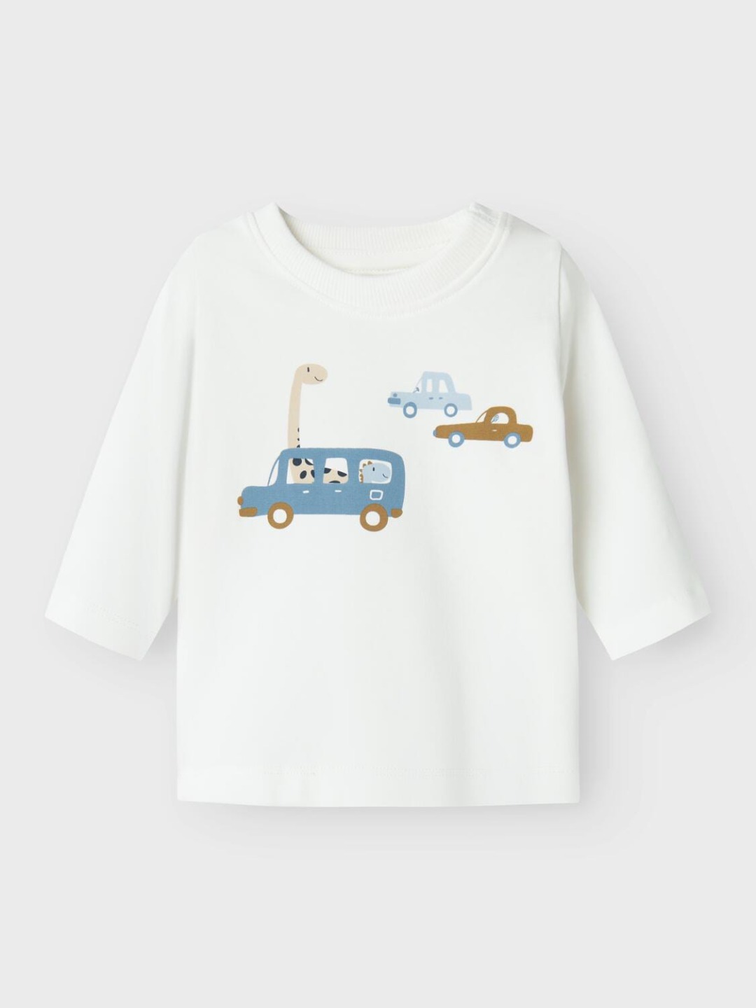 T-SHIRT M/L STAMPA DINOSAURO B.CO - NAME IT