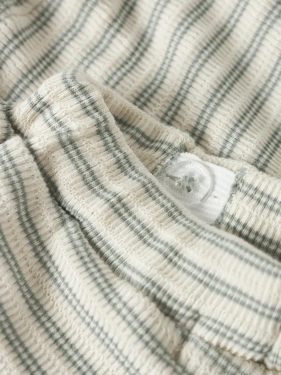 SET POLO E SHORT RIGATO/VERDE - NAME IT - immagine 3
