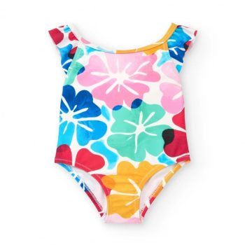 COSTUME INTERO BIMBA A FIORI COLORATI - TUC TUC