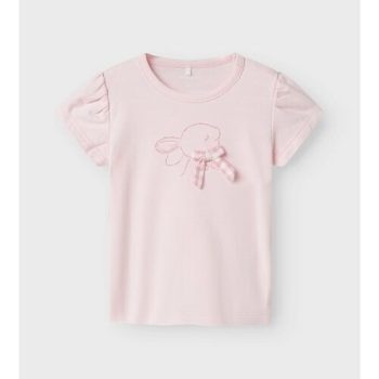 T-SHIRT CON CONIGLIO ROSA - NAME IT
