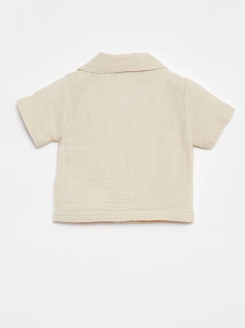 SET CAMICIA M/C E SHORTS SABBIA - NAME IT - immagine 2