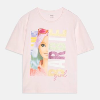 T SHIRT M/C BARBIE ROSA - NAME IT
