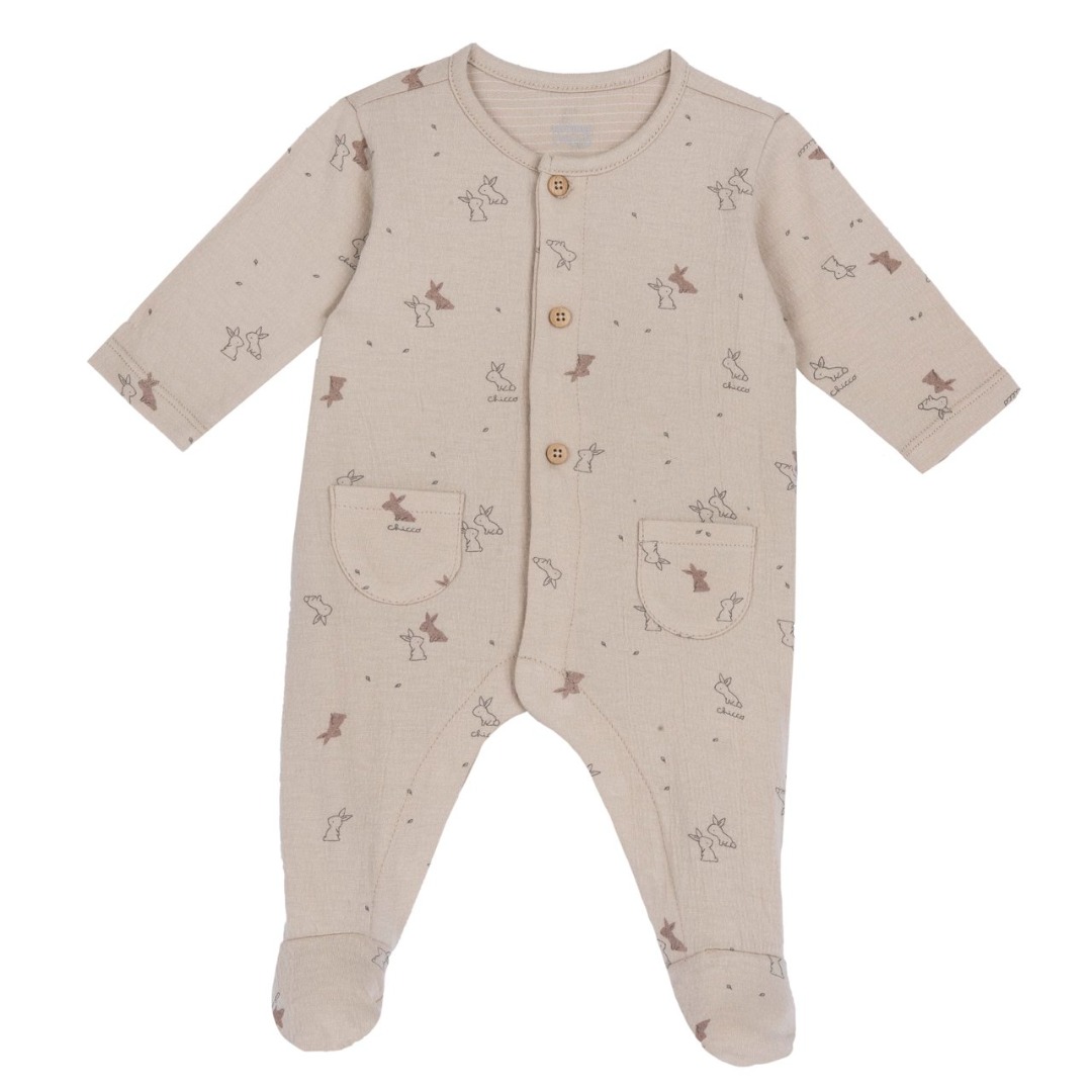 TUTINA M/L BEIGE STAMPA CONIGLIETTI - CHICCO