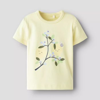 SET T-SHIRT M/C GIALLA E SHORTS B.CO - NAME IT