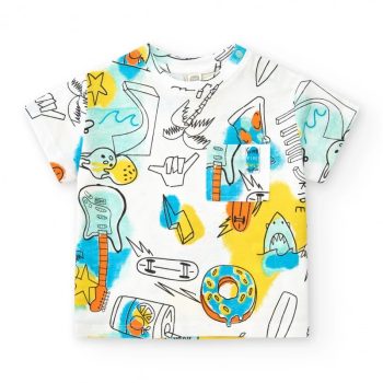 T-SHIRT M/M CON TASCHINO - TUC TUC