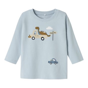 T-SHIRT M/L STAMPA DINOSAURO C.STE - NAME IT