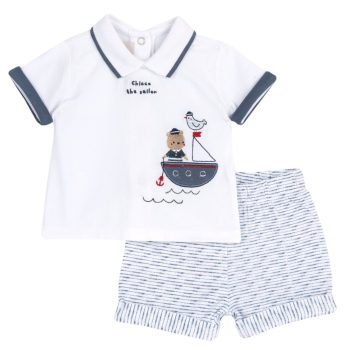COMPLETO POLO M/C CON ORSO E SHORTS FASCIATO - CHICCO