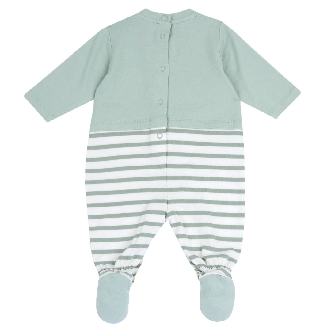 TUTINA M/L BICOLORE CON RIGHE B.CO E VERDE - CHICCO - immagine 2