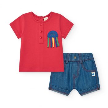 COMPLETO 2PZ CON SHORT JEANS  - TUC TUC