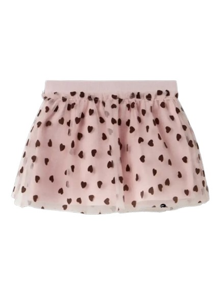 GONNA TULLE ROSA CON CUORI - Name it