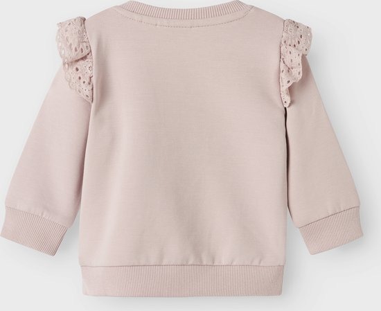 FELPA ROSA CON VOLANT E CUORI - Name it - immagine 2