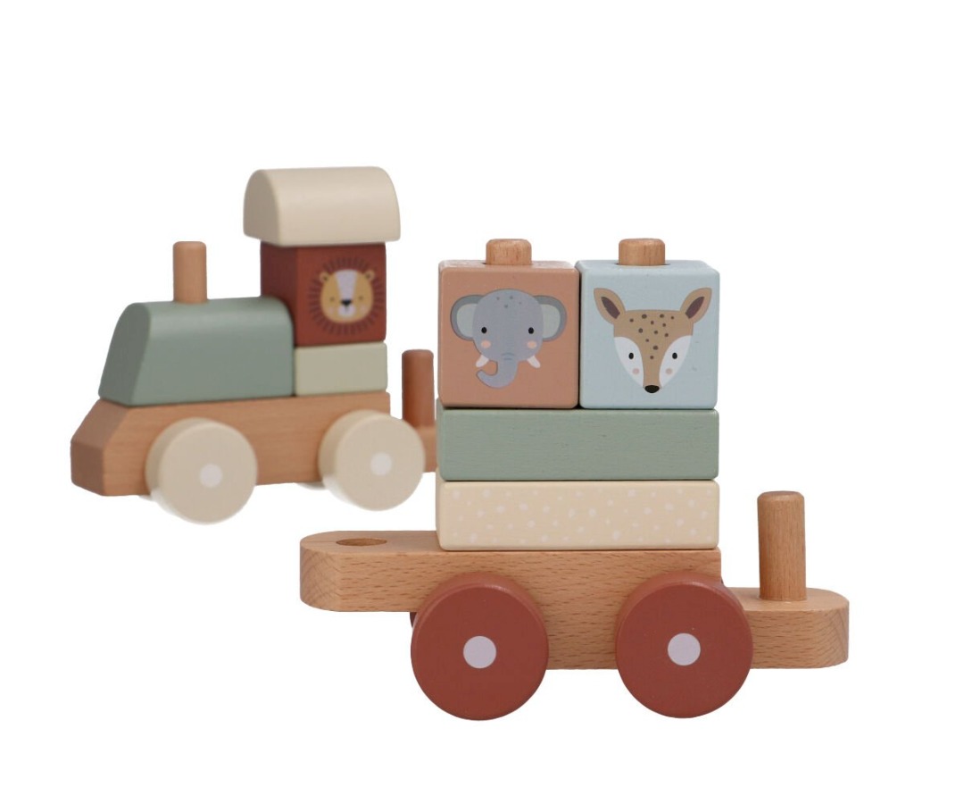 Trenino Legno Zoo Sage Personalizzabile - Monneka - immagine 3