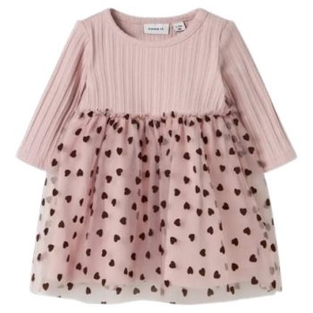 VESTITO ROSA M/L COSTINE CON TULLE  - Name it