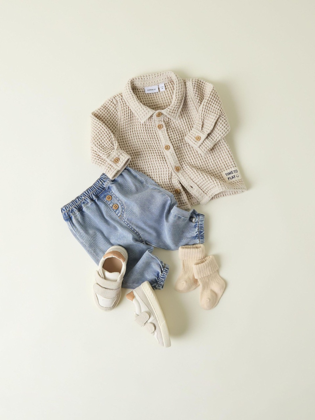 JEANS LUNGO CON BOTTONI LEGNO - Name it - immagine 3