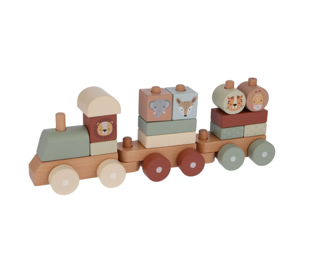 Trenino Legno Zoo Sage Personalizzabile - Monneka - immagine 2