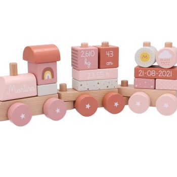 Trenino Legno Zoo Sunset Personalizzabile - Monneka