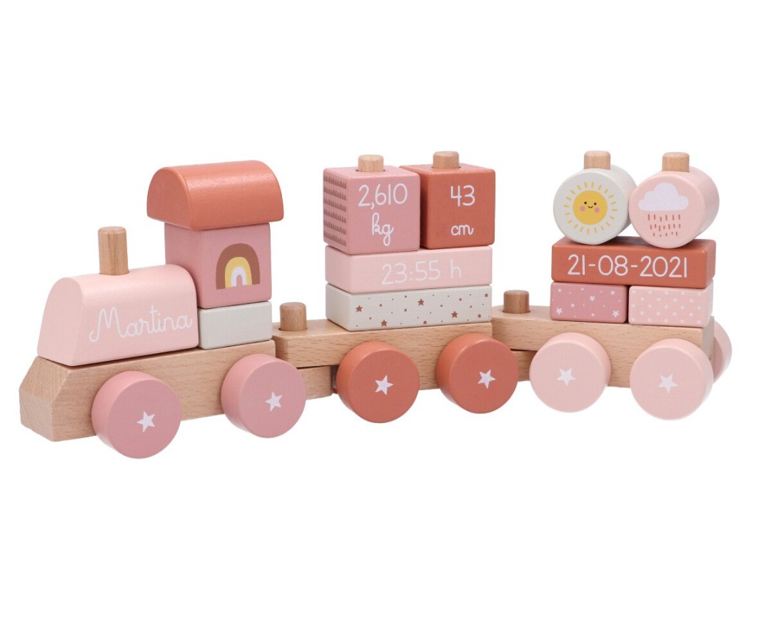Trenino Legno Zoo Sunset Personalizzabile - Monneka