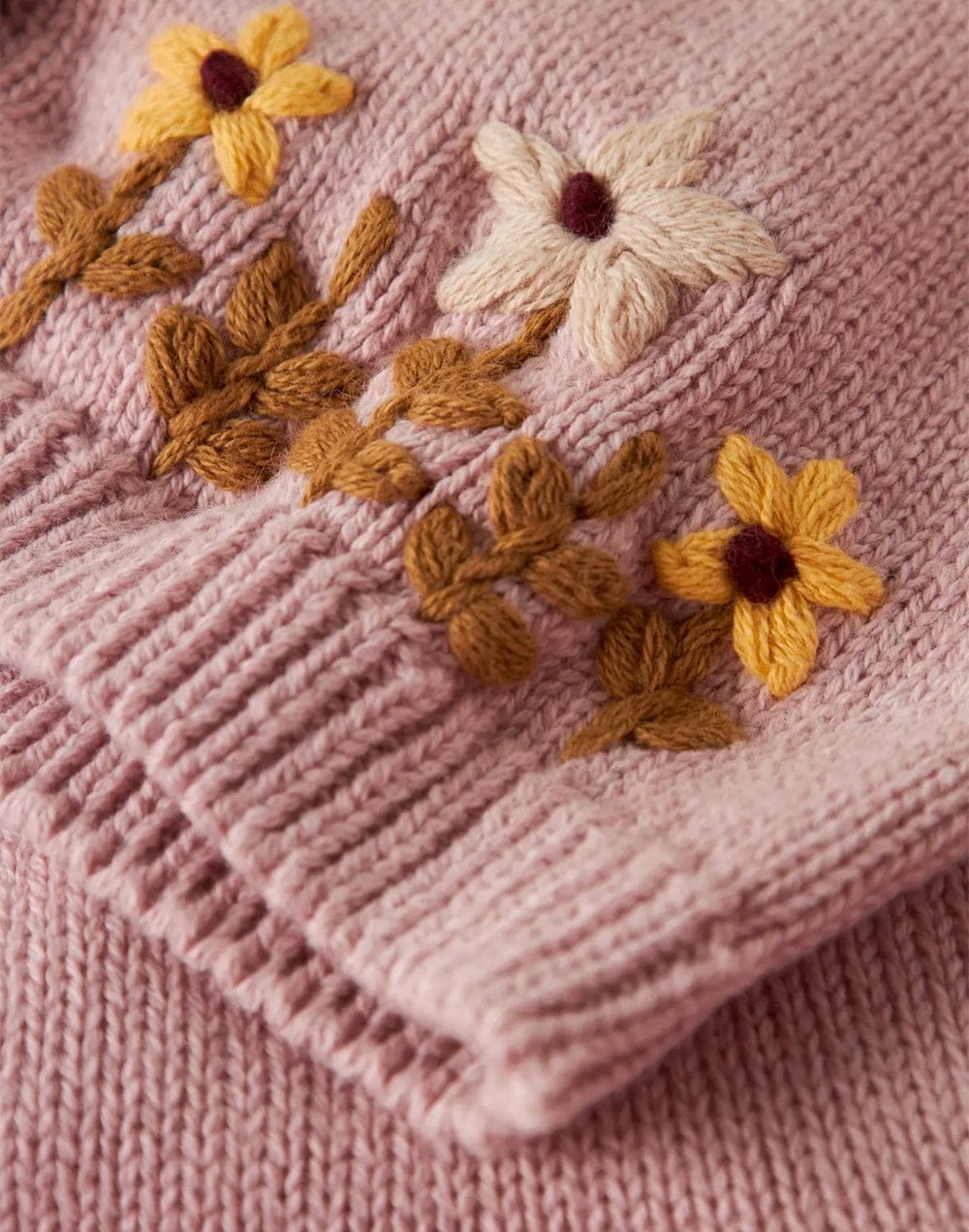CARDIGAN ROSA CON RICAMI FIORI - Name it - immagine 3