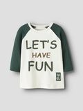 MAGLIETTA M/L B.CO CON VERDE - Name it - immagine 4