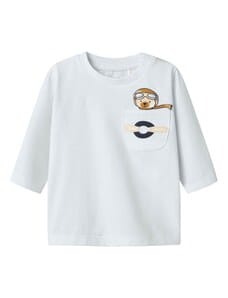 MAGLIETTA M/L CELESTE CON TASCHINO - Name it