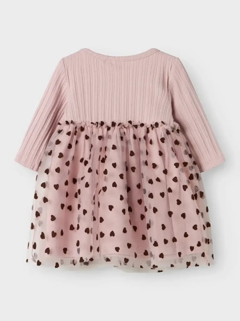 VESTITO ROSA M/L COSTINE CON TULLE - Name it - immagine 2