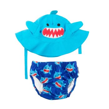 ZOOCCHINI SET COSTUMINO CONTENITINO + CAPPELLO SQUALO