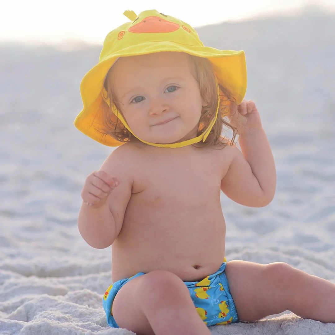 ZOOCCHINI SET COSTUMINO CONTENITIVO + CAPPELLO ANATROCCOLO - immagine 2