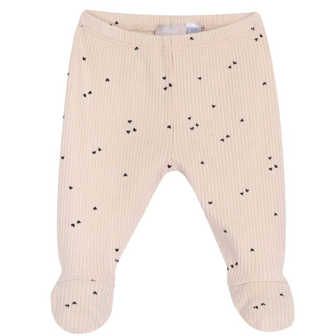 COMPLETO MAGLIA M/L B.CA E PANTALONE LUNGO COSTINE BEIGE - Chicco - immagine 4