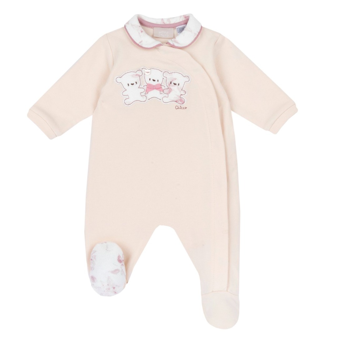 TUTINA IN FELPA ROSA CON COLLO FANT. FIORI - Chicco