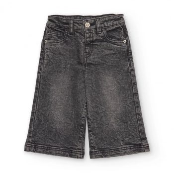 JEANS LUNGO NERO SLAVATO - Tuc Tuc