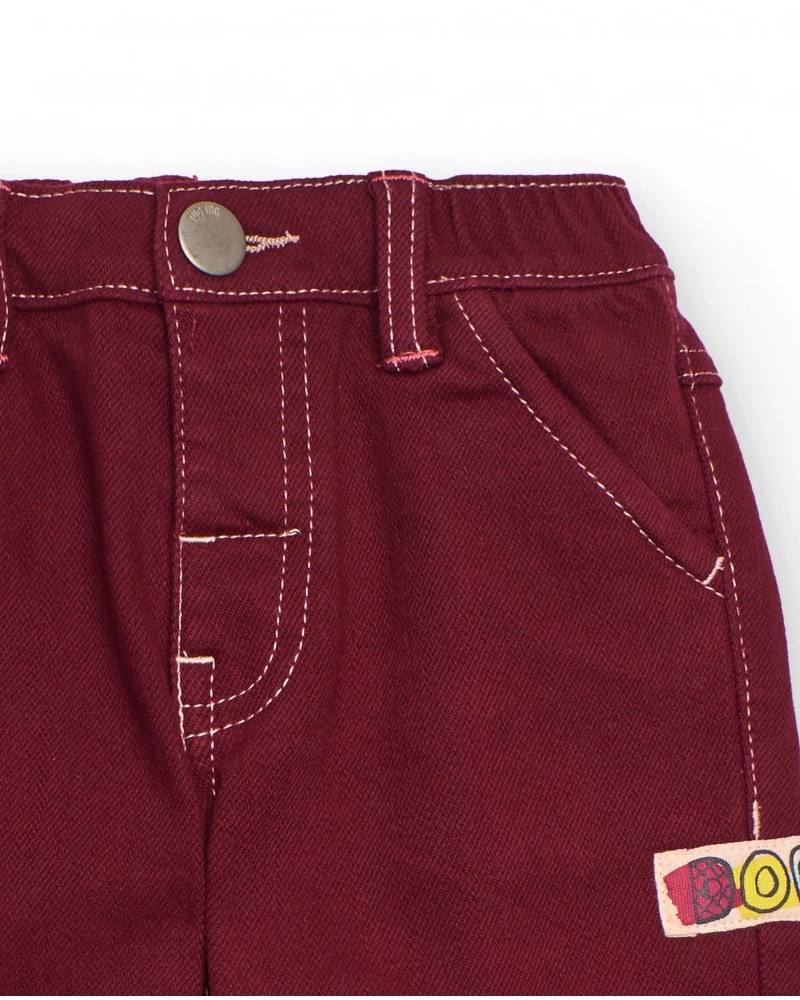 PANTALONE LUNGO BORDEAUX - Tuc tuc - immagine 3