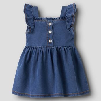 VESTITO DENIM SCURO  CON VOLANT - Name it