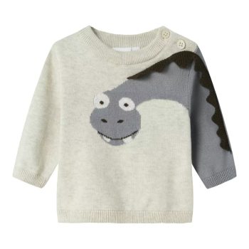 MAGLIONCINO BEIGE RICAMO SERPENTE - Name it