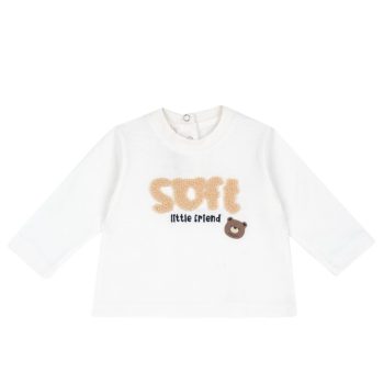 MAGLIA M/L BIANCA RICAMO SPUGNA "SOFT" - Chicco