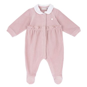 TUTINA CINIGLIA ROSA APERTA DAVANTI CON COLLETTO BINCO - Chicco