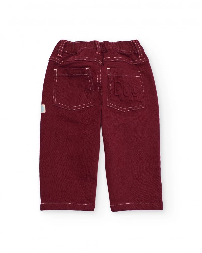 PANTALONE LUNGO BORDEAUX - Tuc tuc - immagine 2