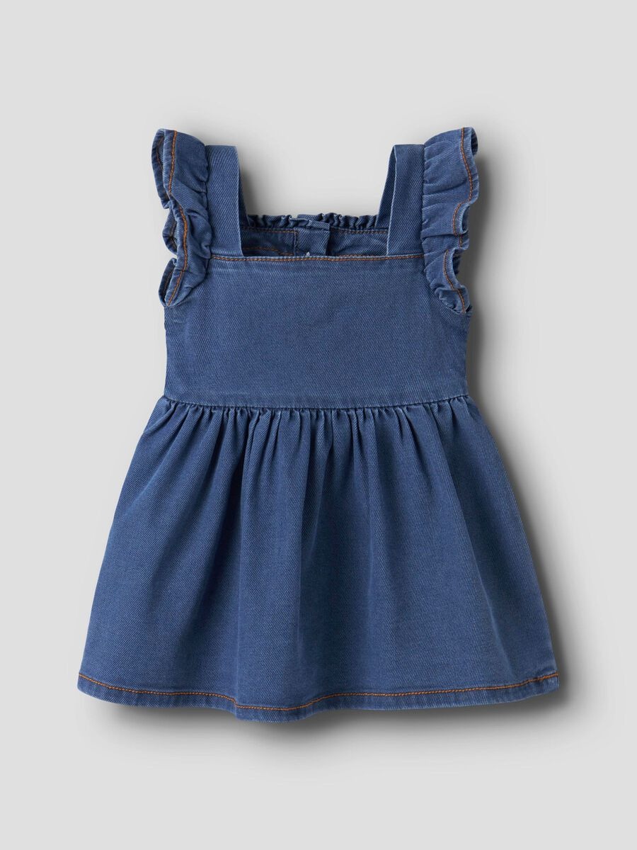 VESTITO DENIM SCURO CON VOLANT - Name it - immagine 2