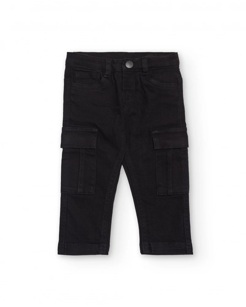PANTALONE CARGO NERO - Tuc tuc