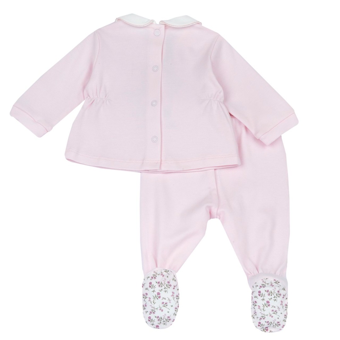COMPLETO MAGLIA M/L E PANTALONE ROSA FOX - Chicco - immagine 2