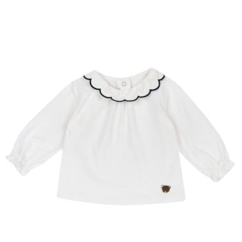 MAGLIETTA M/L JERSEY BIANCO CON SMERLO - Chicco