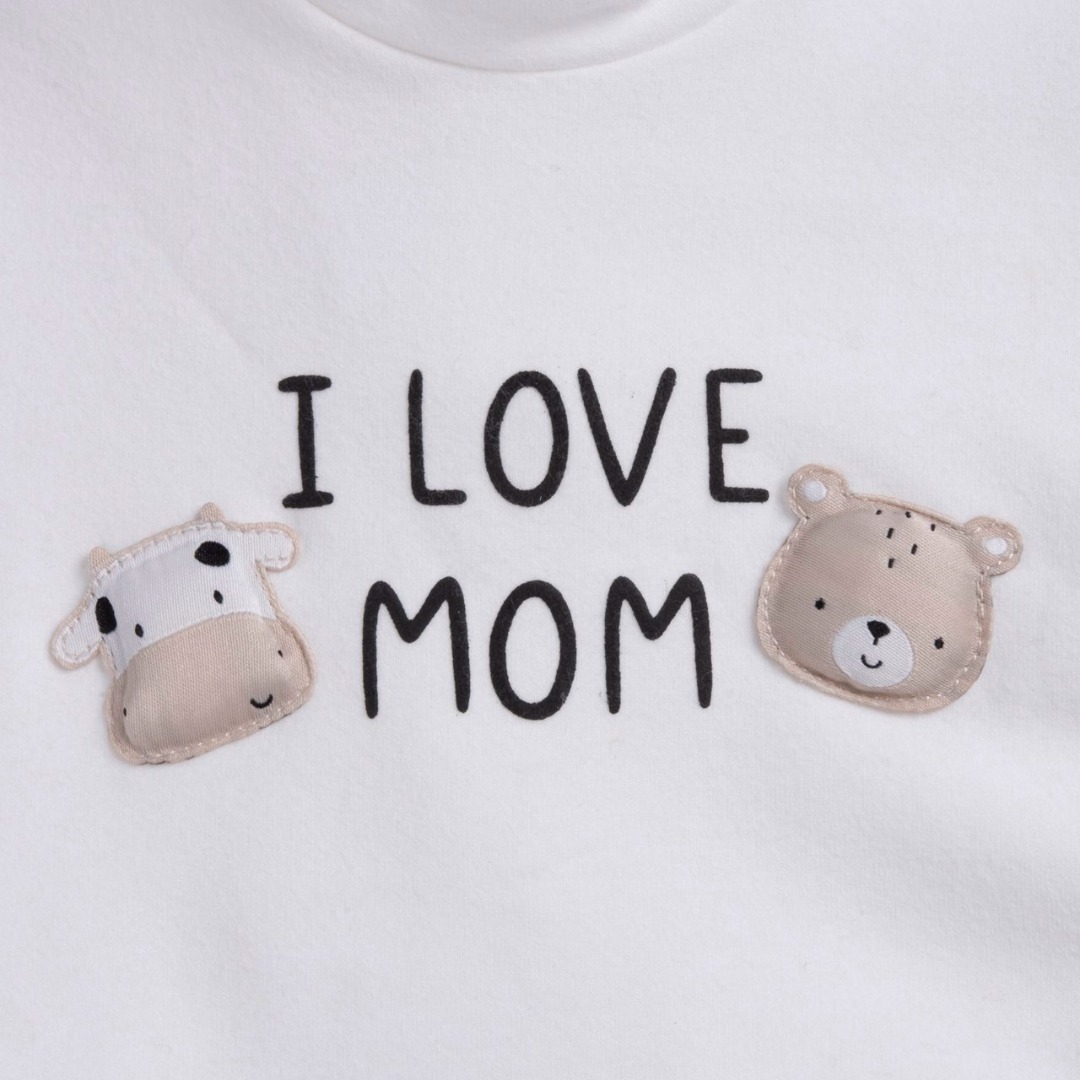 TUTINA BICOLORE "I LOVE MOM" APERTA DIETRO - Chicco - immagine 3