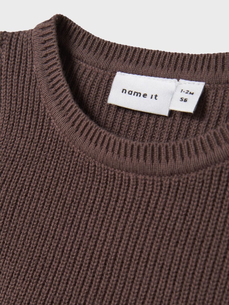 VESTITO IN MAGLIA MARRONE - Name it - immagine 3