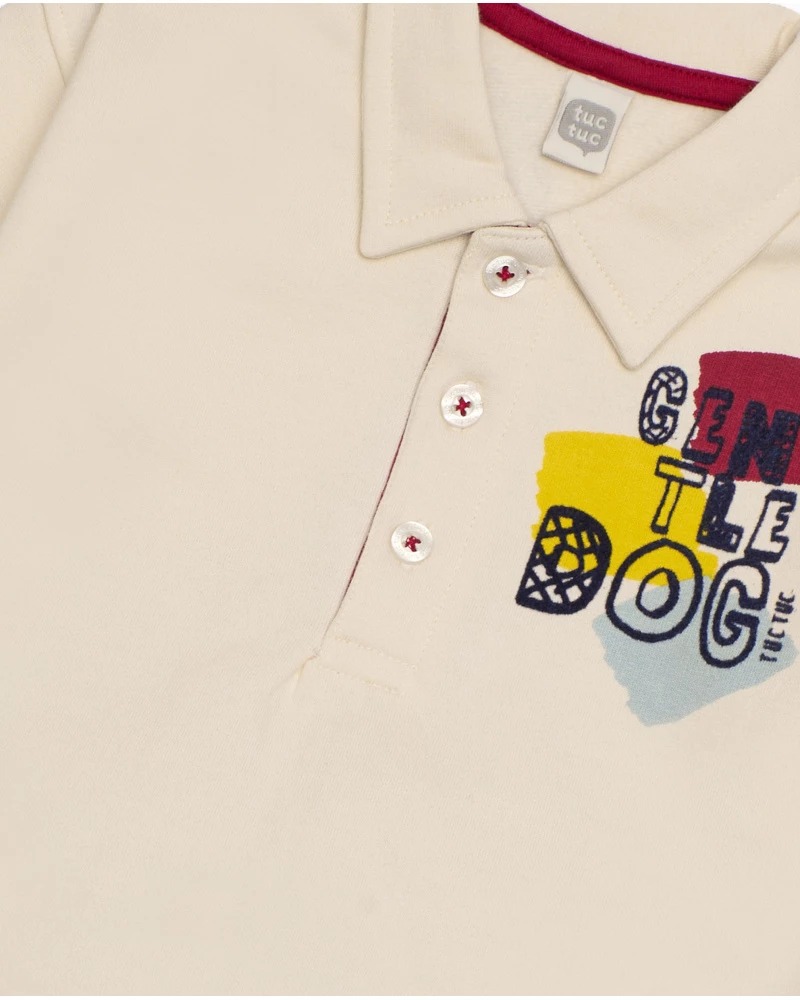 POLO FELPATA BEIGE - Tuc tuc - immagine 2