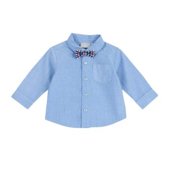 CAMICIA M/L CELESTE CON PAPILLON - Chicco