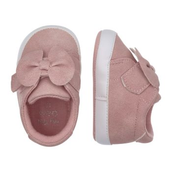 SCARPETTE SCAMOSCIATE ROSA CON FIOCCO - Chicco