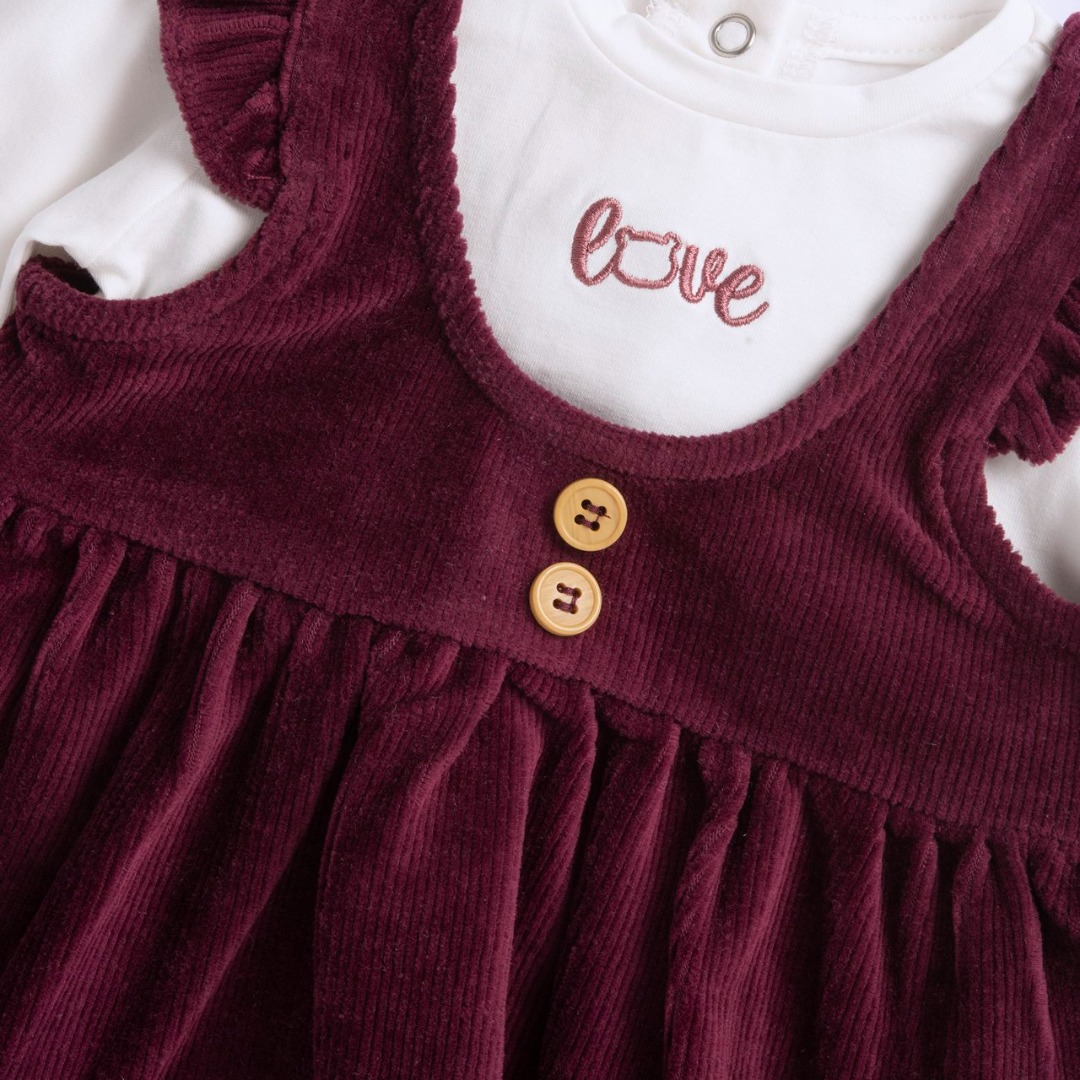 VESTITO VELLUTO FUXIA CON MAGLIA B.CA - Chicco - immagine 3